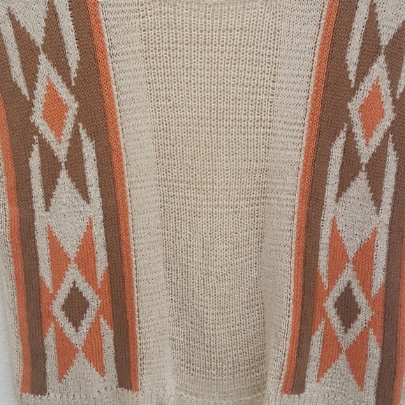 Forever 21 XXI Boho CropTop Knit Geometric Pattern - Picture 5 of 8